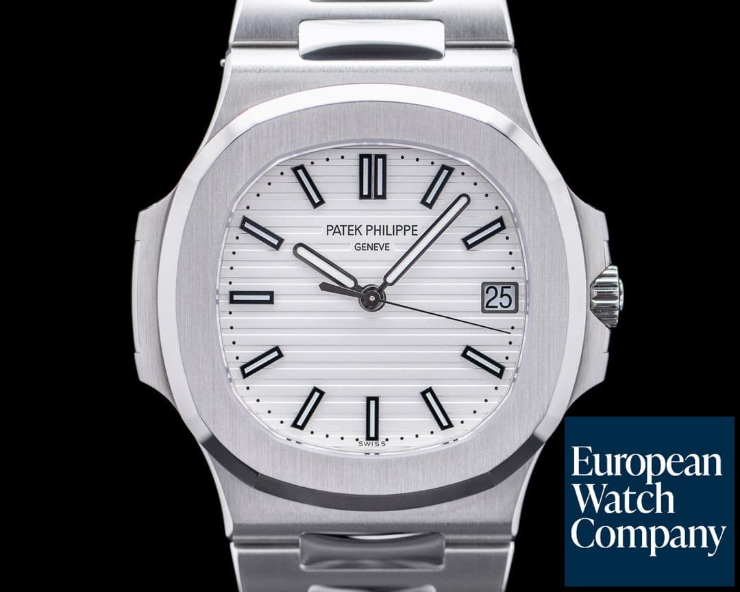 Image of Patek Philippe Jumbo Nautilus 5711 White Dial SS 