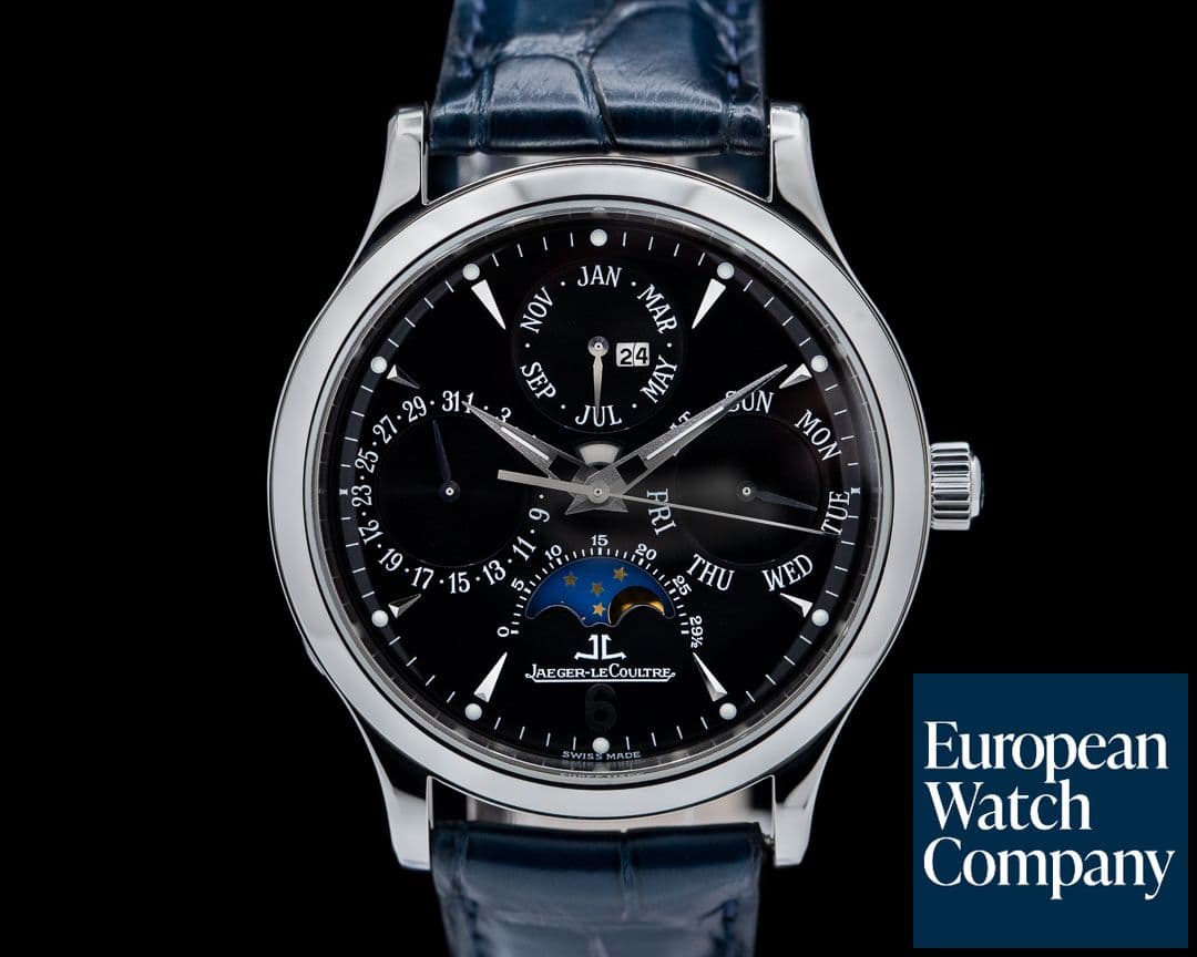 Image of Jaeger LeCoultre Master Perpetual SS Black Dial 