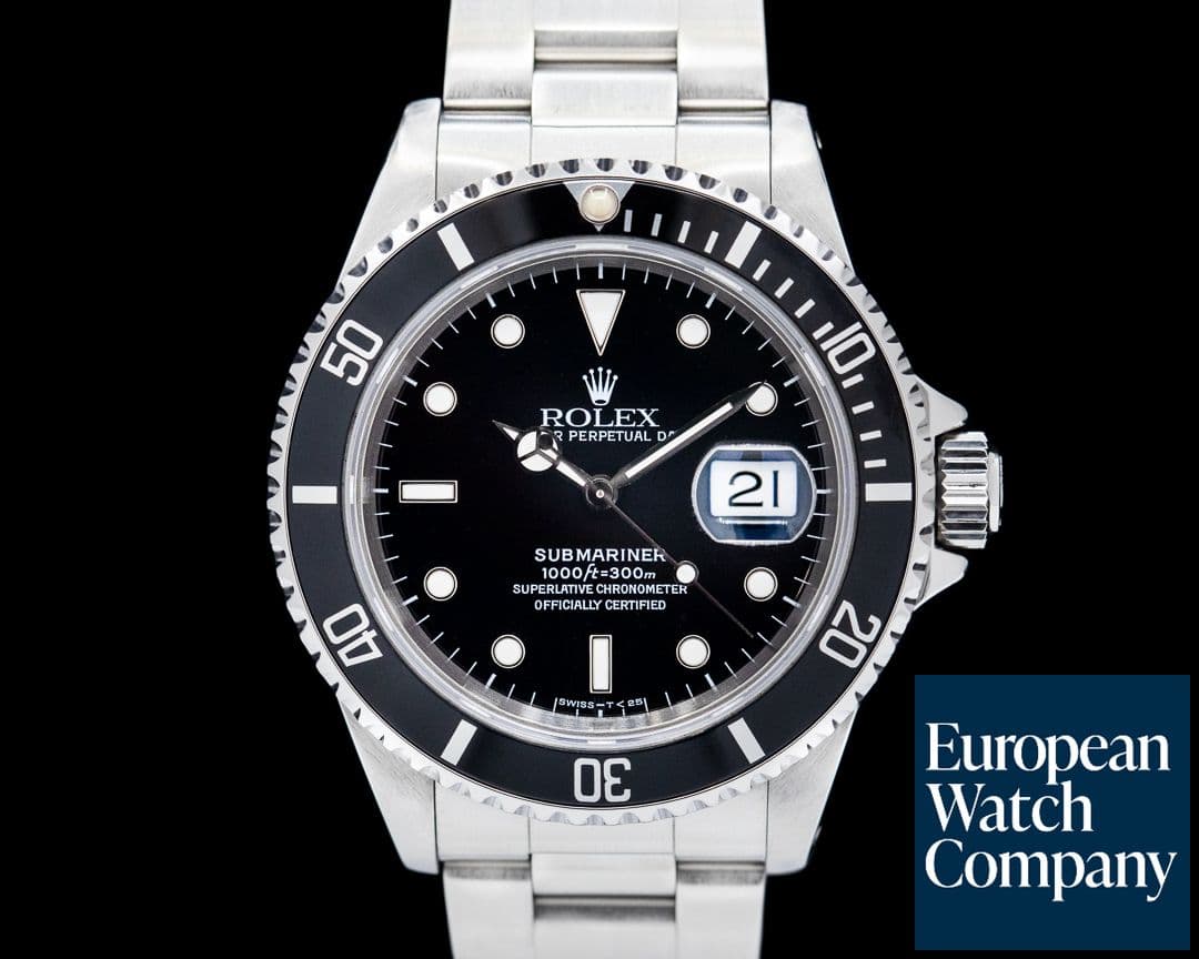 Image of Rolex Submariner SS Black Dial Circa 1997 FULL SET