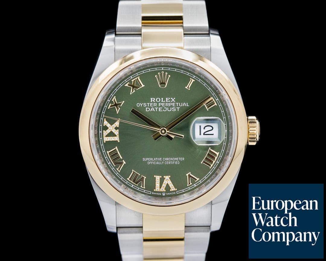 Image of Rolex Datejust 36 126231 Green Dial / Diamond Roman Numerals