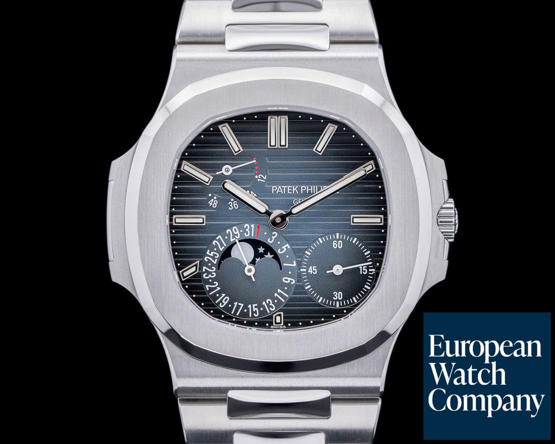 Image of Patek Philippe Jumbo Nautilus 5712 Moonphase Power Reserve SS 