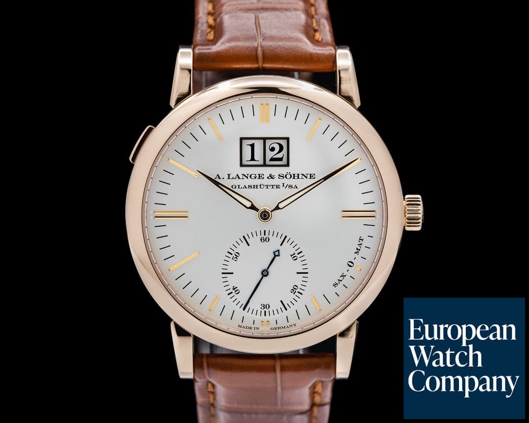 Image of A. Lange and Sohne Langematik Big Date Sax-O-Mat 18K Rose Gold SERVICED