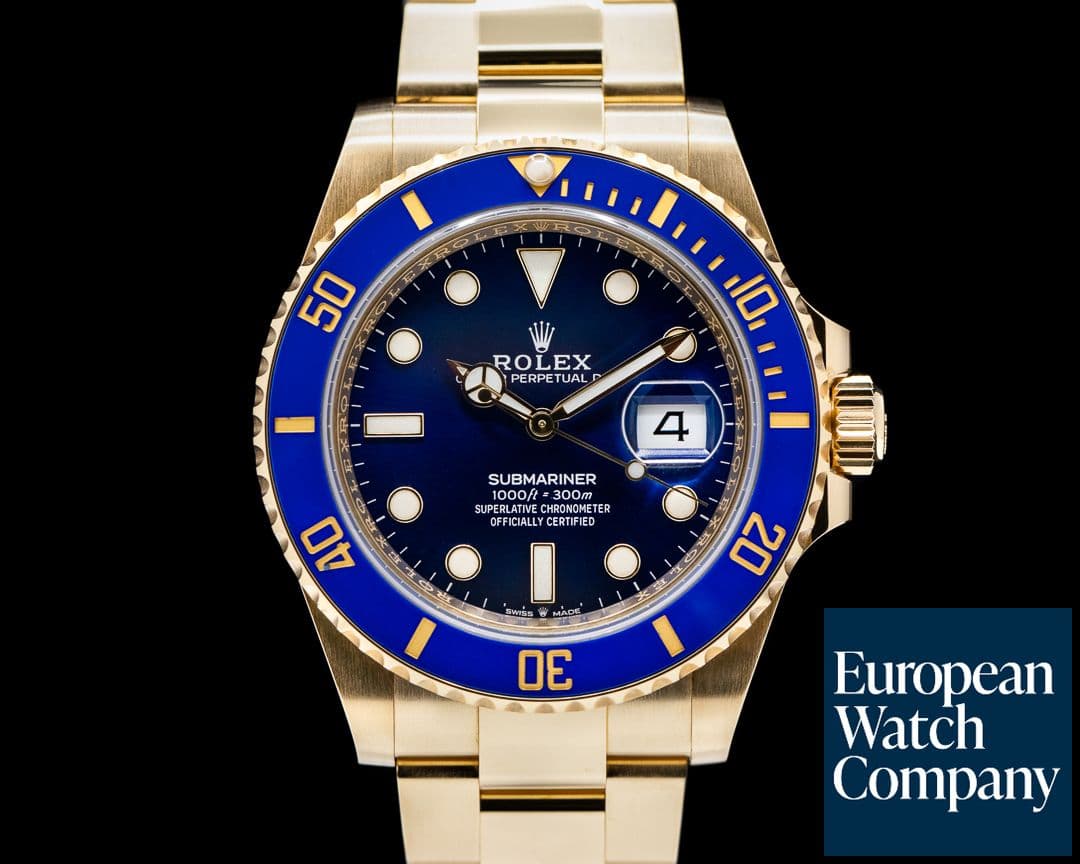 Image of Rolex Submariner 126618 18K Yellow Gold Blue Dial 2022
