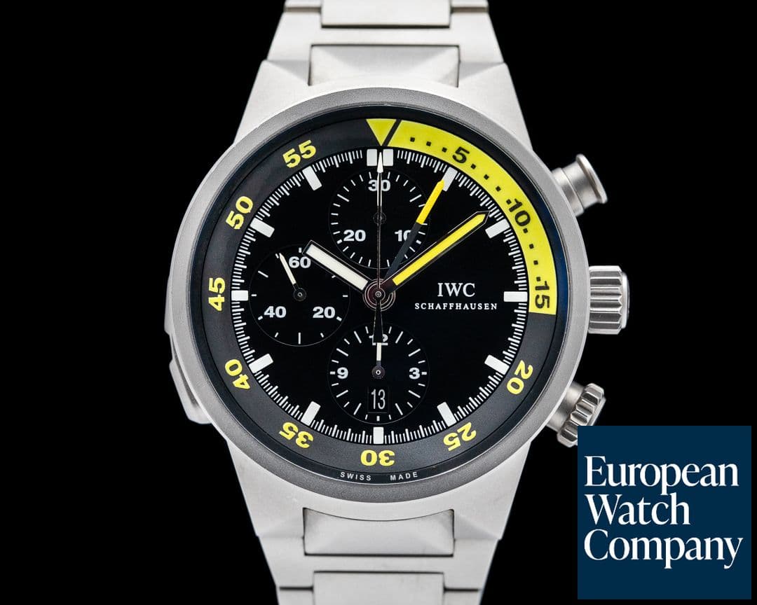 Image of IWC Aquatimer Split Minute Chronograph Titanium Black Dial