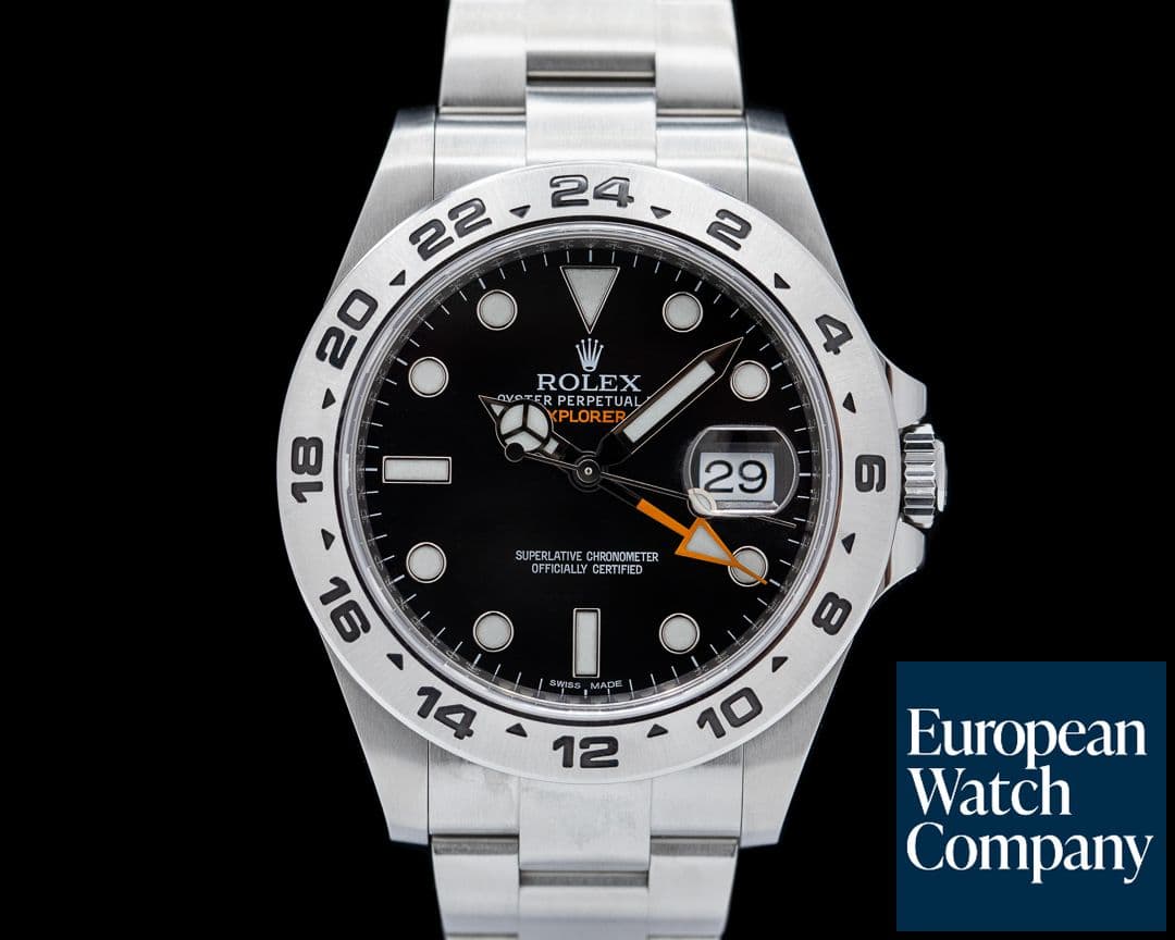 Image of Rolex Explorer II Black Dial SS