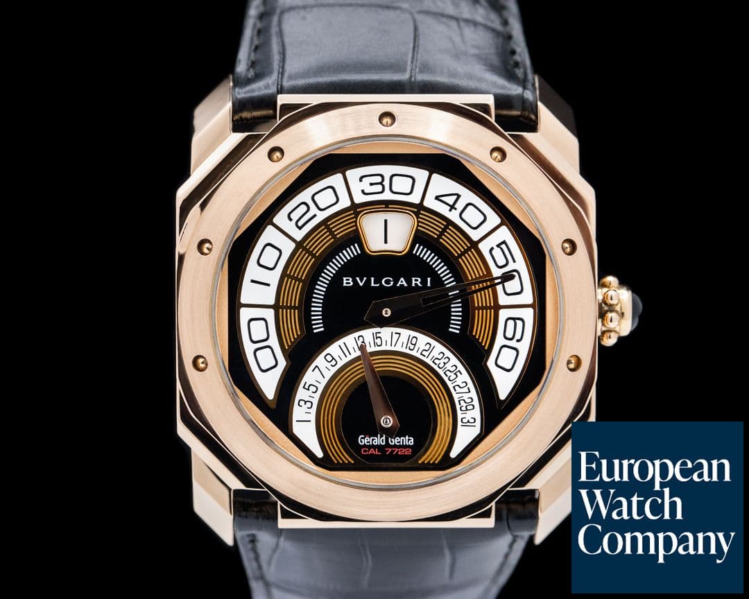 Image of Bulgari Gerald Genta Octo Quadri Retro 18k Rose Gold