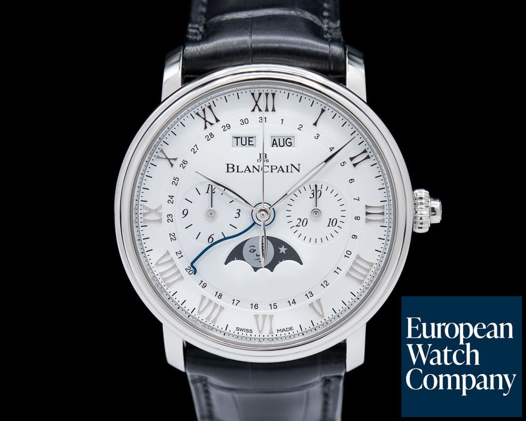Image of Blancpain Villeret Single Button Chronograph Complete Calendar