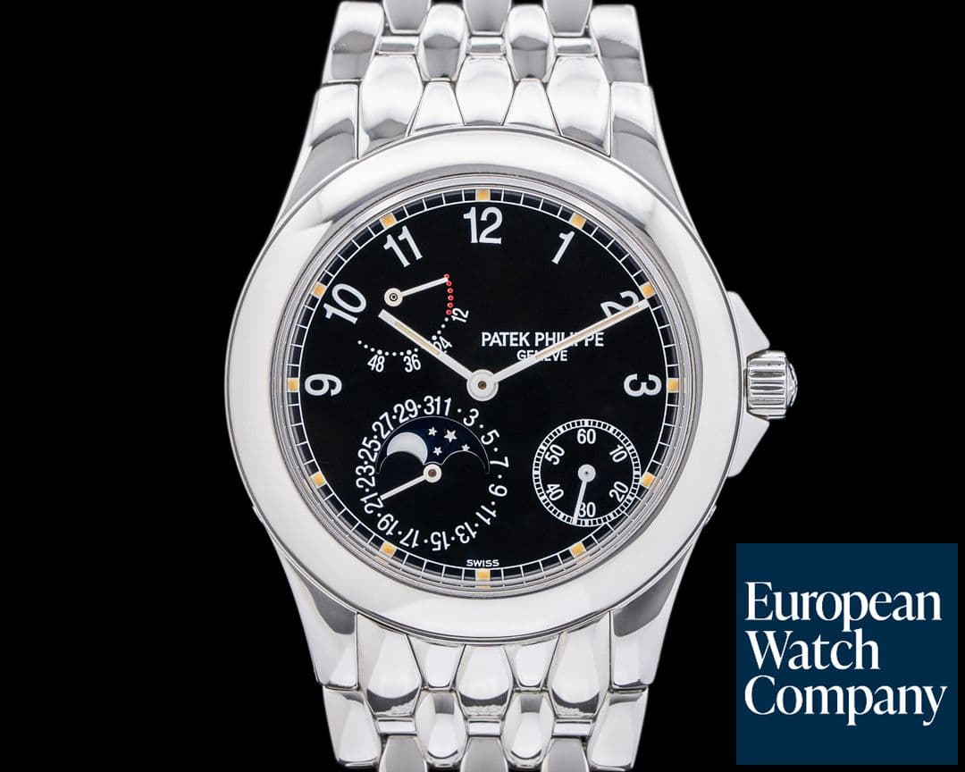 Image of Patek Philippe Power Reserve Moon 5085 Phase Black Dial SS