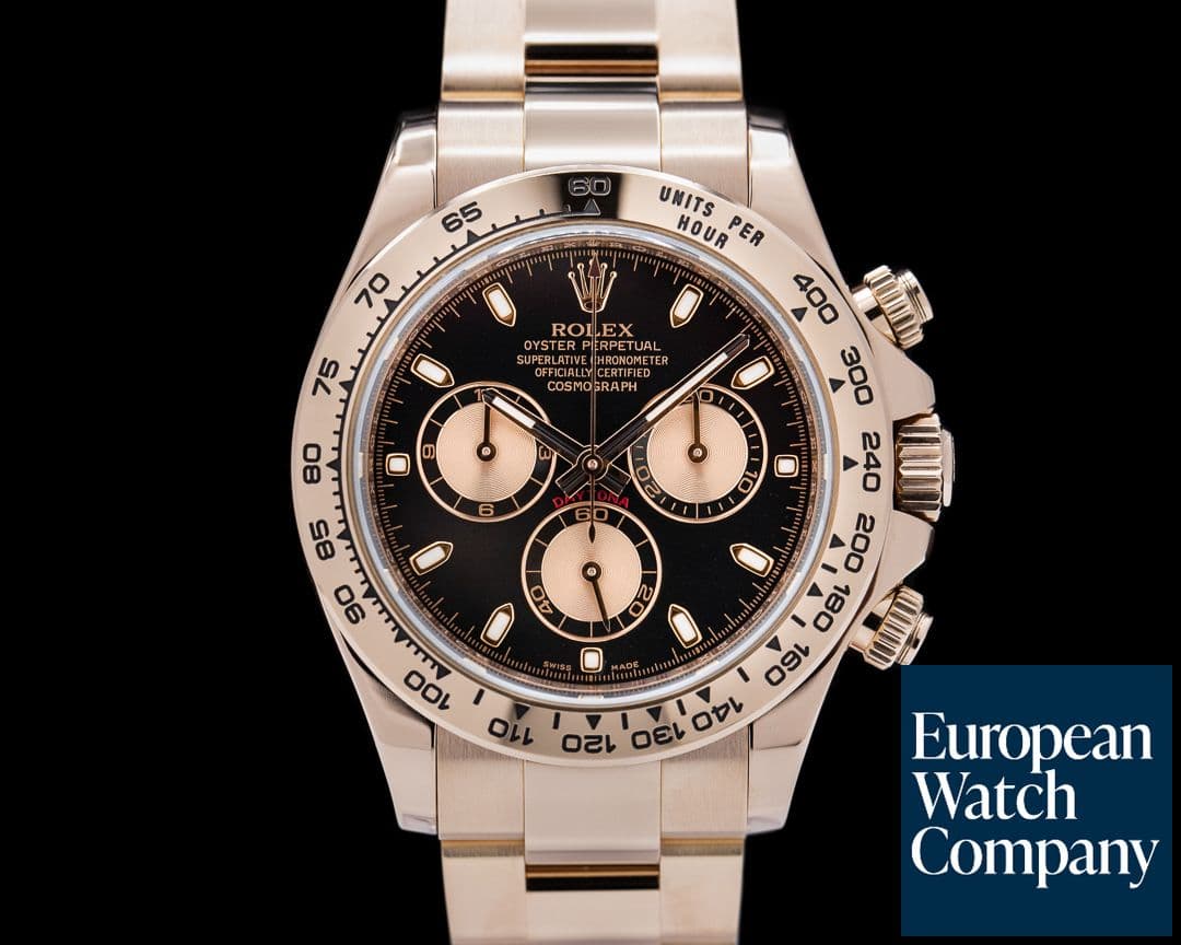 Image of Rolex Daytona Everose 116505 Black Dial 18K Rose Gold / Bracelet