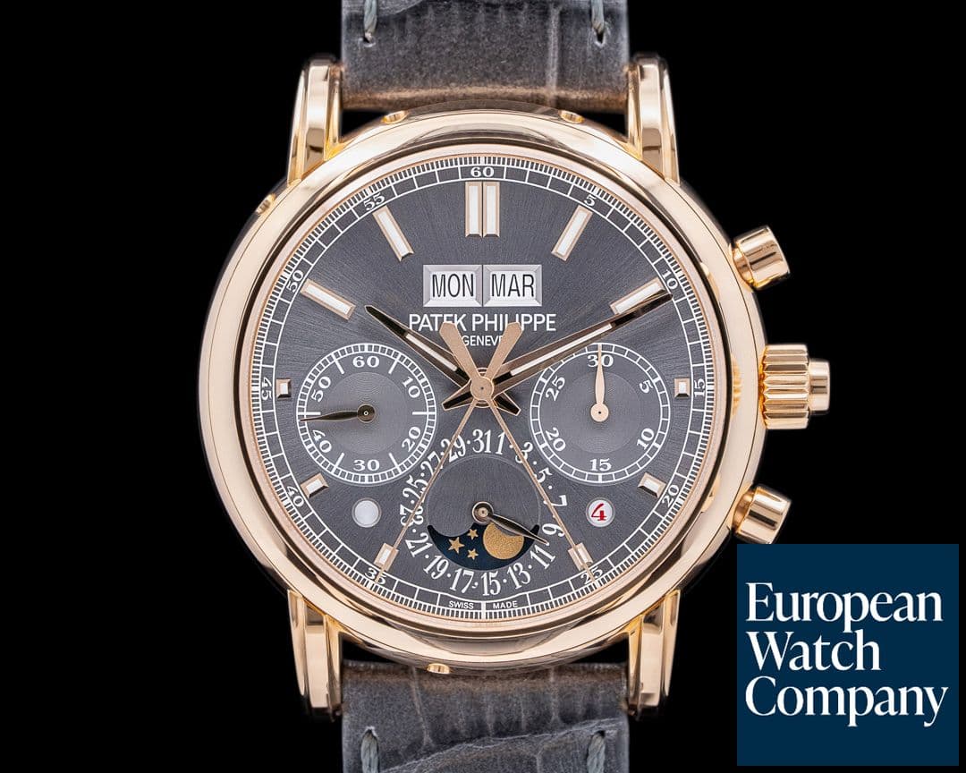 Image of Patek Philippe 5204R Split Second Perpetual Calendar Slate Gray Sunburst UNWORN