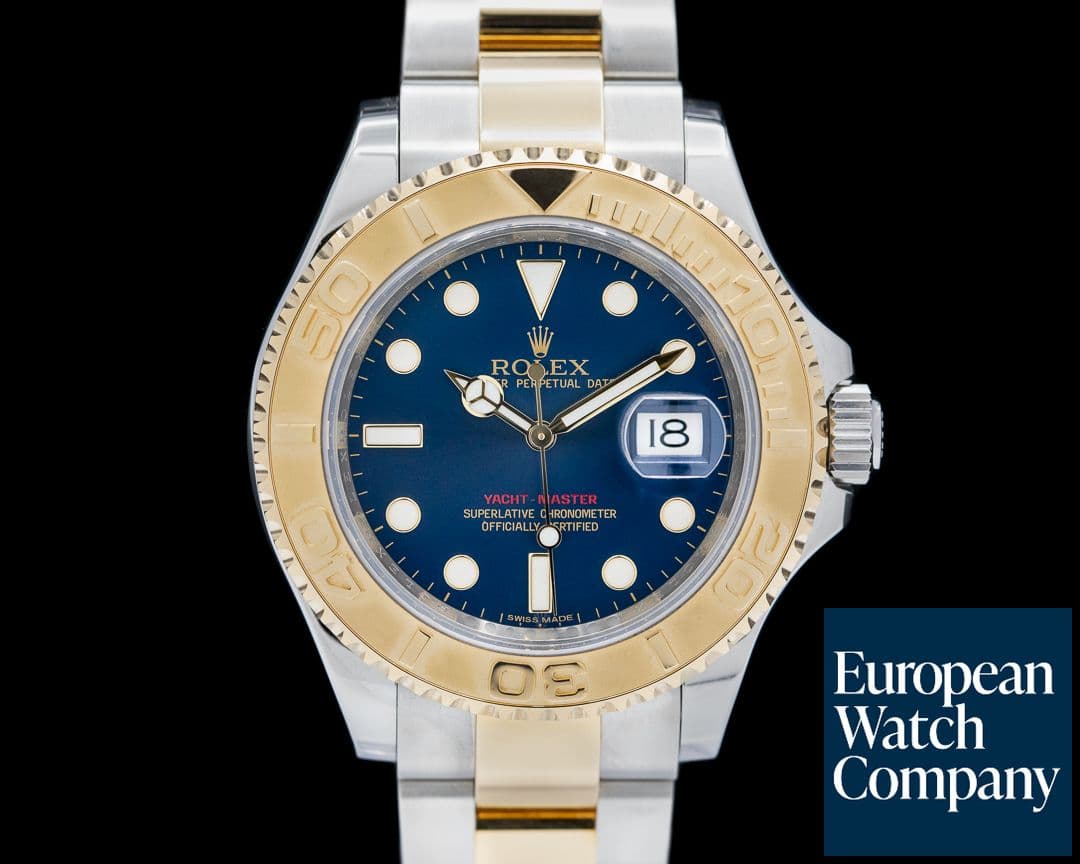 Image of Rolex Yacht-Master 18k/SS Blue Dial