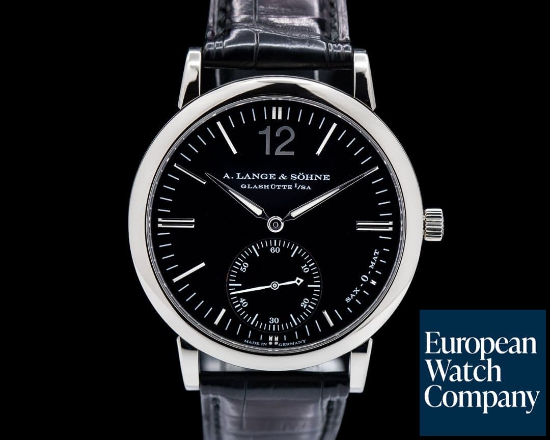Image of A. Lange and Sohne Langematik 18K White Gold Black Dial