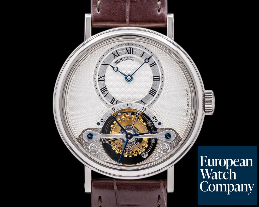 Image of Breguet Tourbillon 3357BB 18K White Gold Engraved Movement