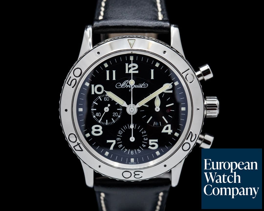 Image of Breguet Type XX Aeronavale Black Dial SS