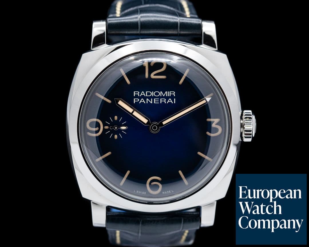 Image of Panerai Radiomir Mediterraneo 3 Day Blue Fume Dial 47MM