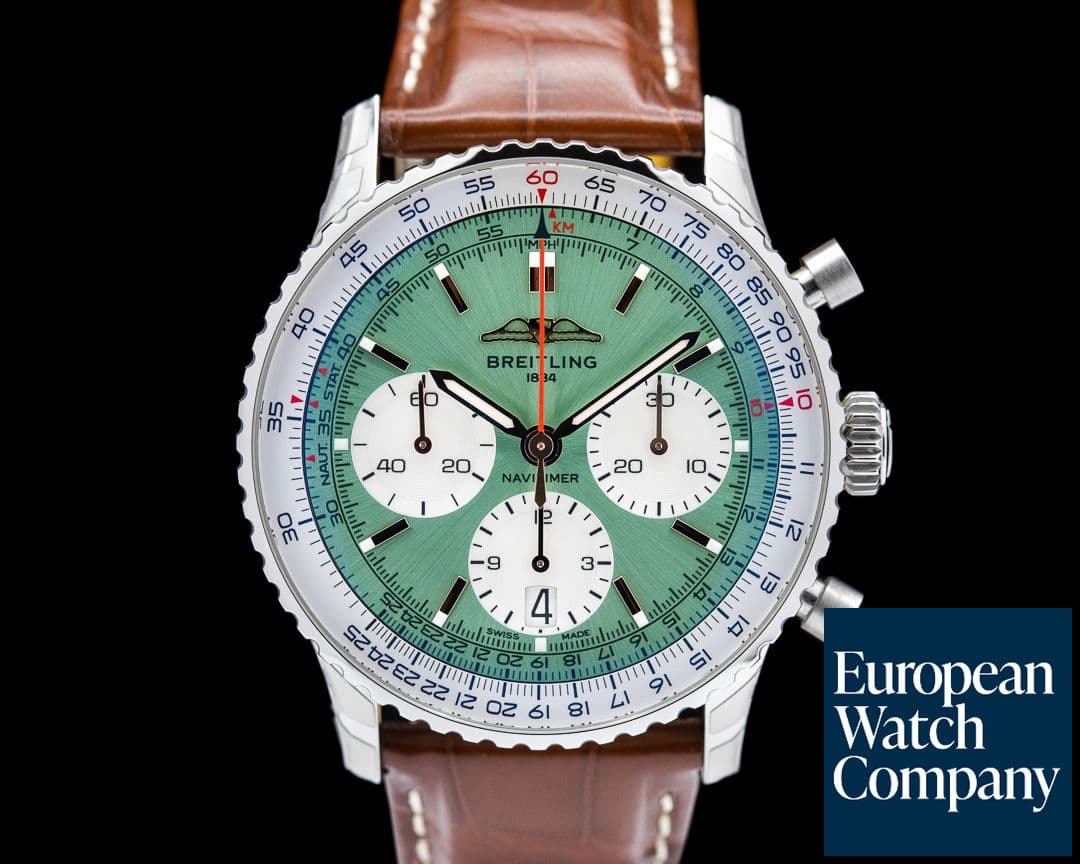 Image of Breitling Navitimer B01 Chronograph 41 Green Dial
