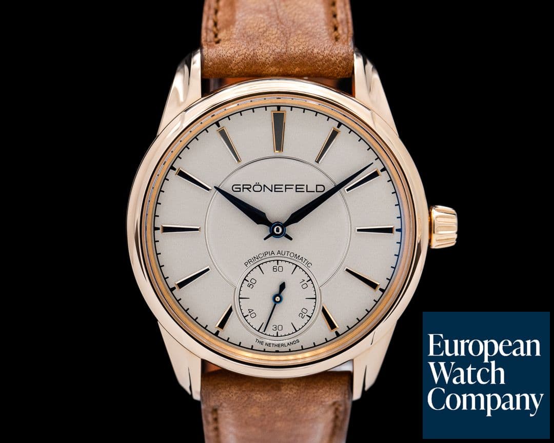 Image of Gronefeld 1941 Principia Automatic Rose Gold Silver Dial