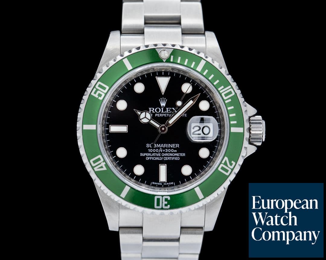 Image of Rolex Submariner 50th Anniversary "Kermit" SS Green Bezel SHARP