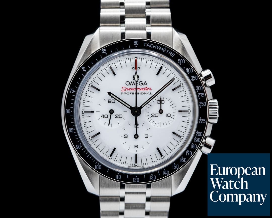 Image of Omega Speedmaster Professional Sapphire Sandwich White Dial NEW MODEL 2024 