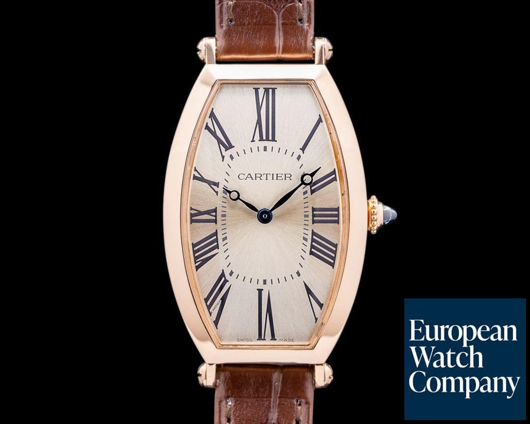 Image of Cartier Tonneau Large Manual Wind 18k Rose Gold WGTN0006 
