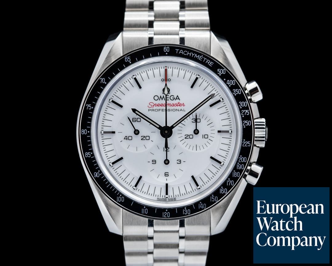 Image of Omega Speedmaster Professional Sapphire Sandwich White Dial NEW MODEL 2024 