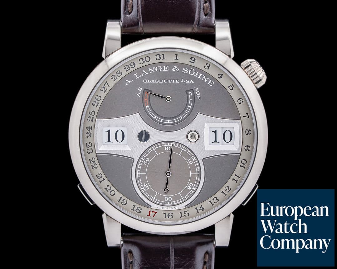 Image of A. Lange and Sohne Zeitwerk Date 148.038 White Gold 