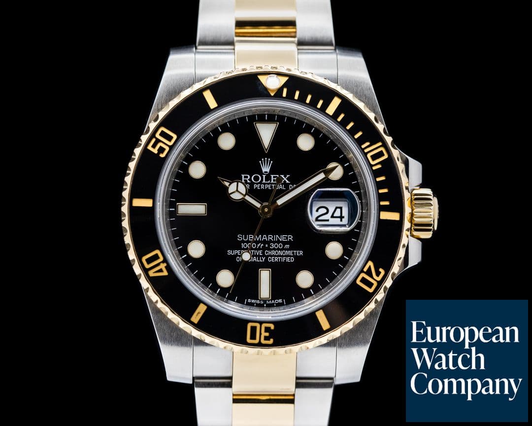 Image of Rolex Submariner 116613LN Ceramic Black Dial 18K / SS 