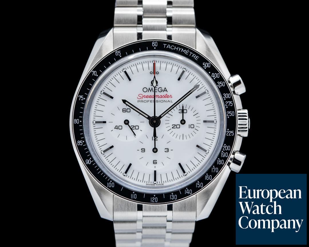 Image of Omega Speedmaster Professional Sapphire Sandwich White Dial NEW MODEL 2024 