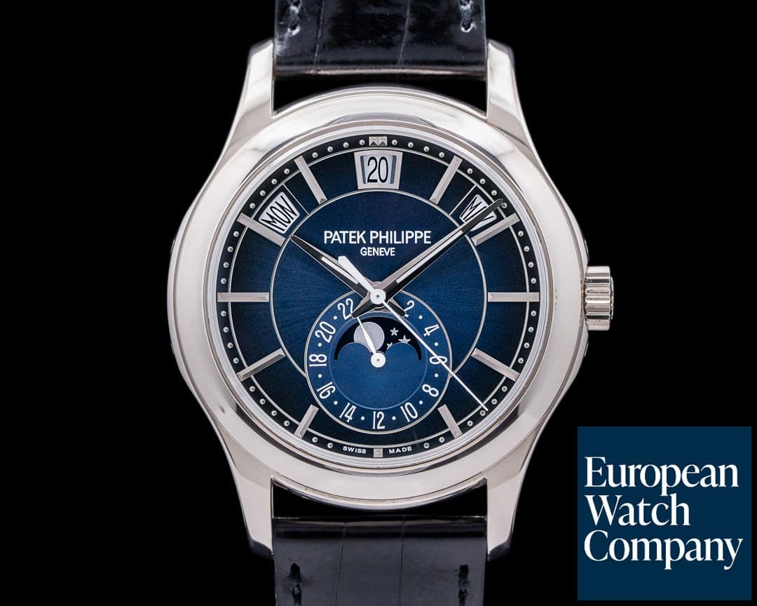 Image of Patek Philippe Annual Calendar 5205G Blue Dial 18K White Gold 