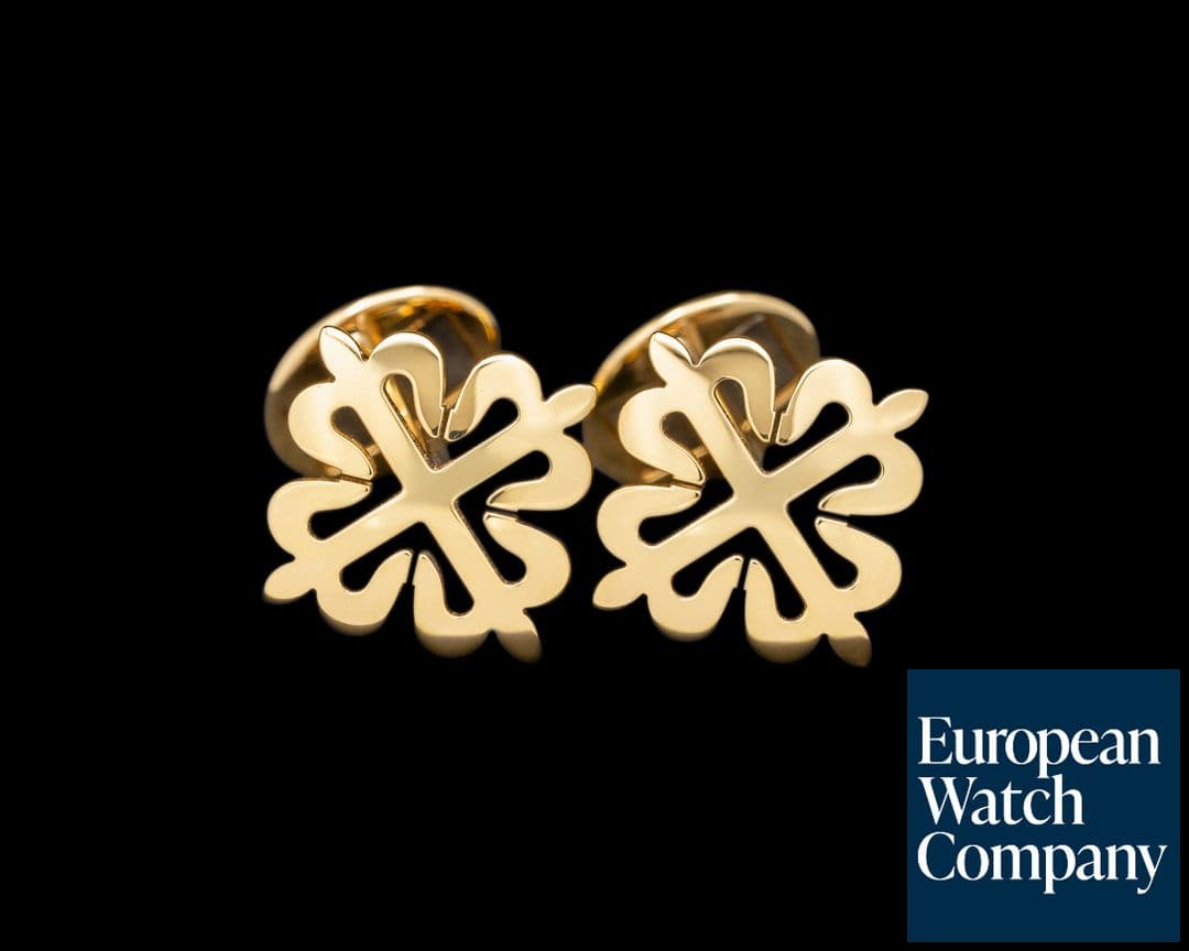 Image of Patek Philippe Calatrava Cross Cufflinks 18K Yellow Gold