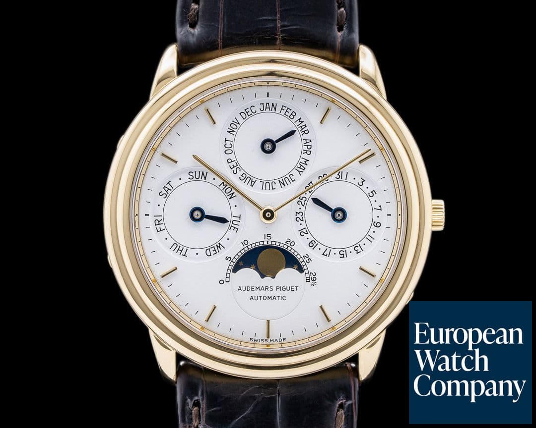 Image of Audemars Piguet Quantieme Perpetual Calendar 18K Yellow Gold BOX AND PAPERS