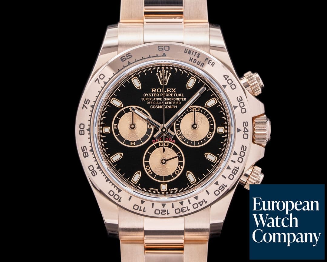 Image of Rolex Daytona Everose 116505 Black Dial 18K Rose Gold
