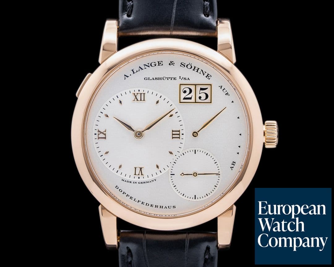 Image of A. Lange and Sohne Lange 1 101.032 18K Rose Gold Silver Dial