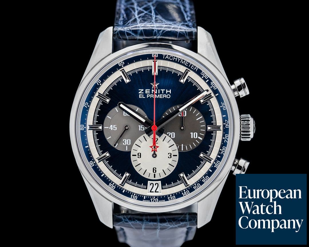 Image of Zenith Chronomaster El Primero 36000 VpH Blue Dial
