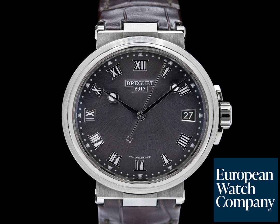 Image of Breguet Marine Automatic 5517 Titanium on strap 2023