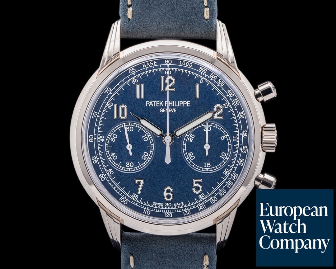 Image of Patek Philippe Chronograph 5172G 18K White Gold Blue Dial