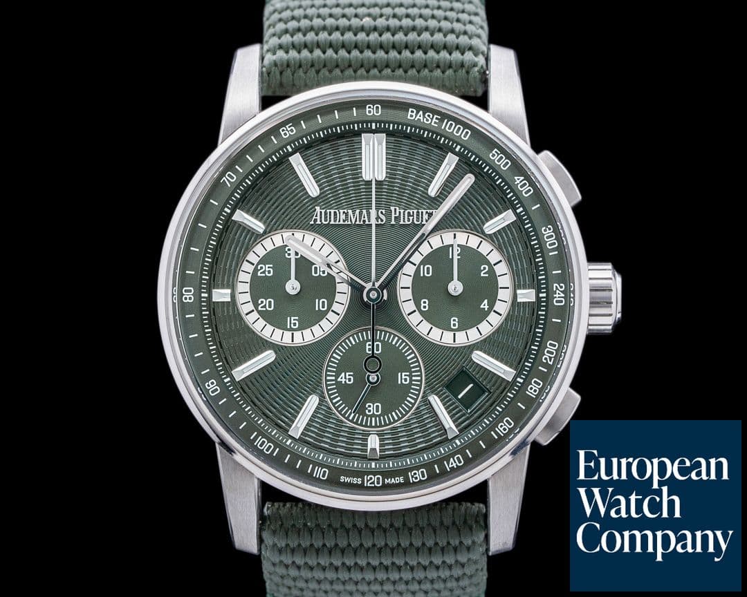 Image of Audemars Piguet Code 11.59 Chronograph SS / Green Dial