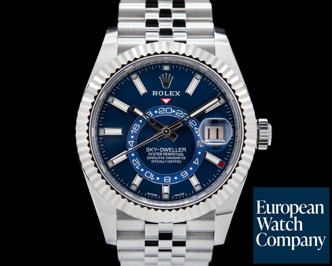 Image of Rolex Sky Dweller 326934 Steel Blue SS / Jubilee