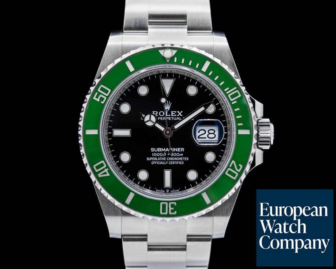 Image of Rolex Submariner Date 126610LV Kermit GREEN Ceramic Bezel 41MM