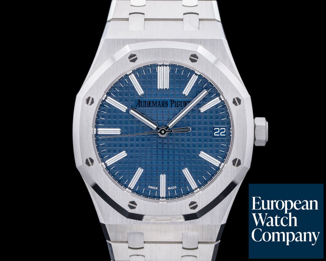 Image of Audemars Piguet Royal Oak Blue Dial SS 15510ST UNWORN
