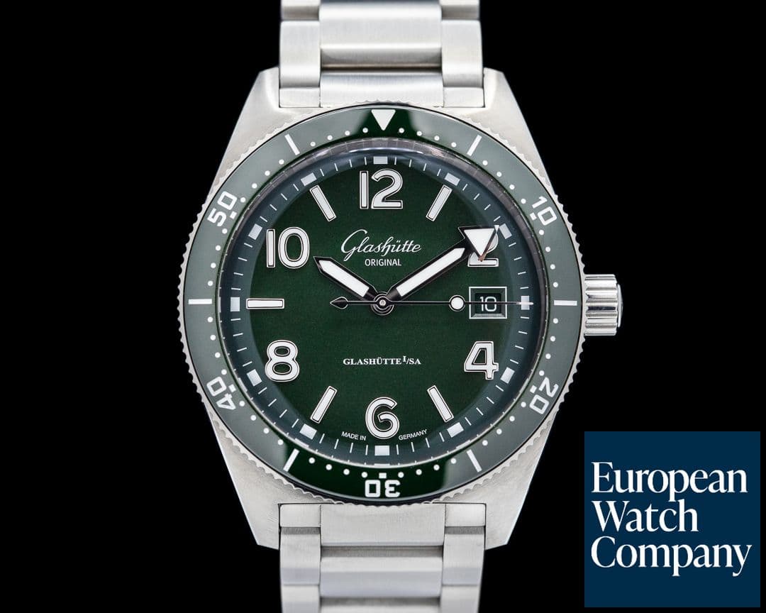 Image of Glashutte Original SeaQ Green Dial/Green Bezel SS