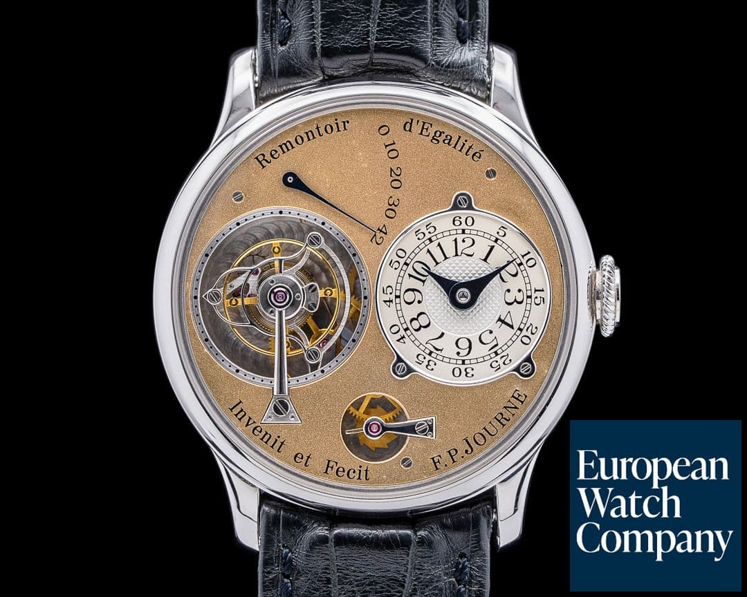 Image of F. P. Journe Tourbillon Souverain Platinum BRASS MOVEMENT 38MM COMPLETE FPJ SERVICED 