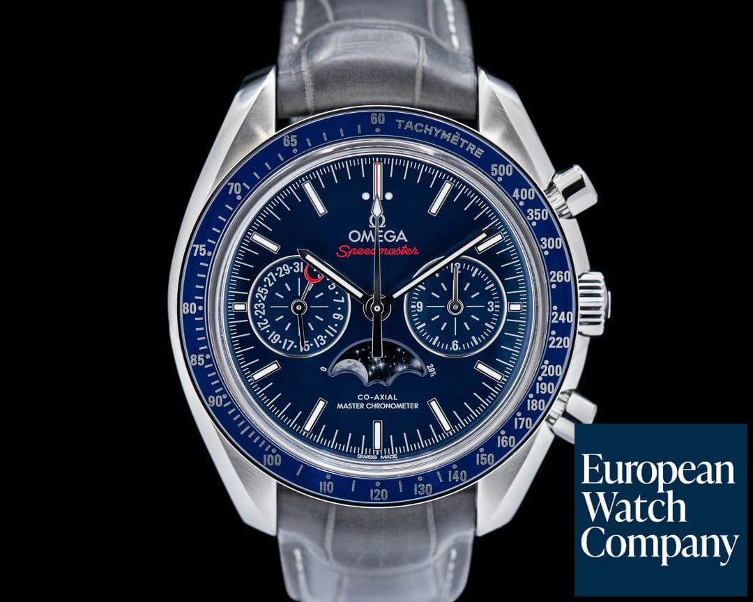 Image of Omega Speedmaster Automatic Moon Blue Dial