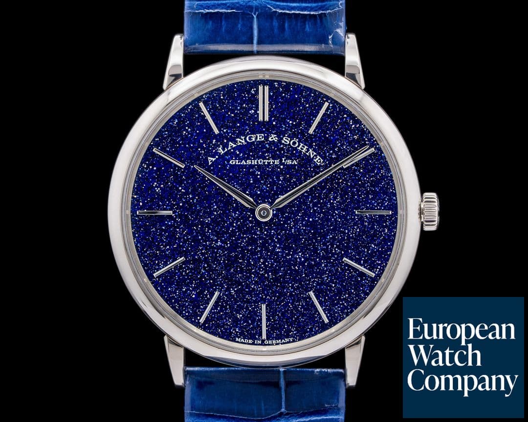 Image of A. Lange and Sohne Saxonia Thin Manual Wind Blue Gold-Flux Dial 