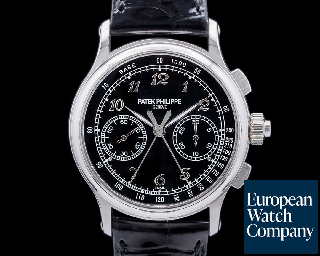 Image of Patek Philippe Split Second 5370 Platinum Black Enamel Dial