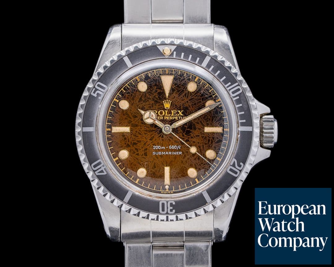 Image of Rolex Submariner 5513 Gilt Chapter Ring Exclamation Dial Circa 1961