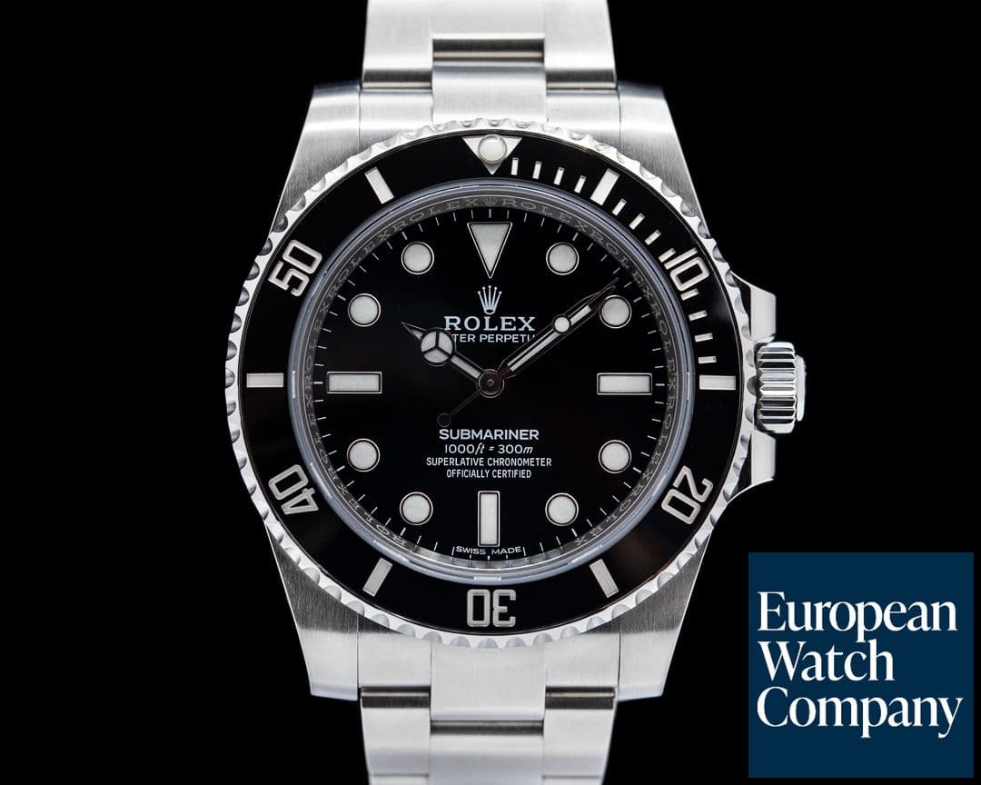 Image of Rolex Submariner 114060 No Date Ceramic Bezel SS 2019