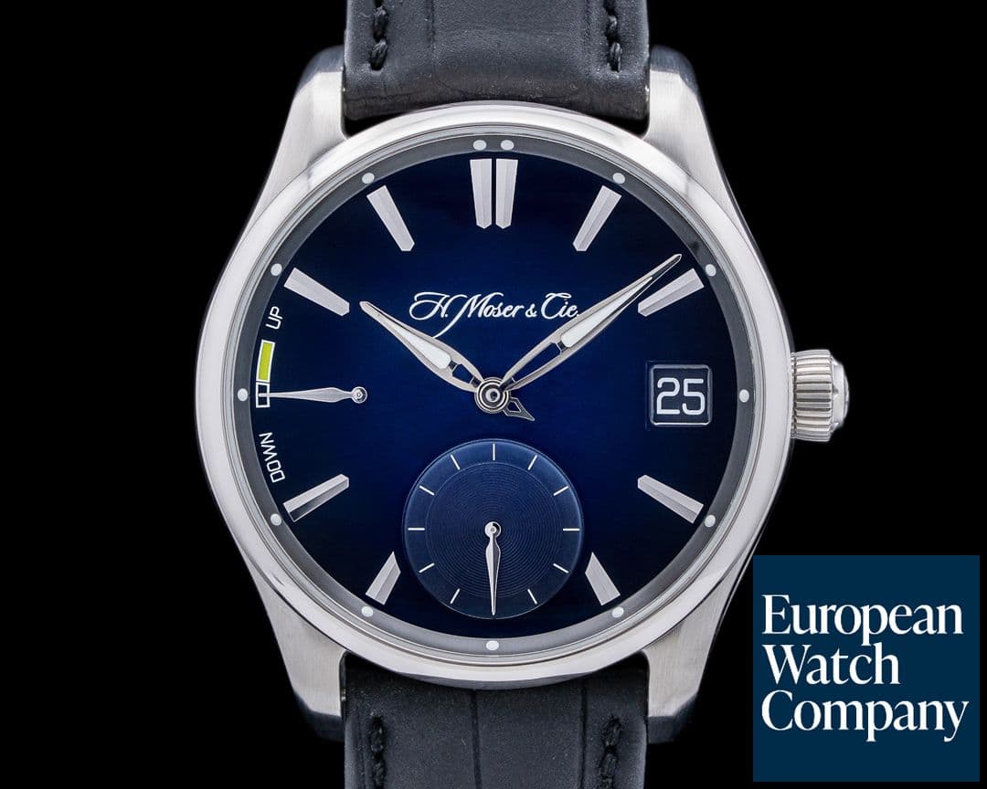 Image of H. Moser and Cie. Pioneer Perpetual Calendar MD Midnight Blue Dial