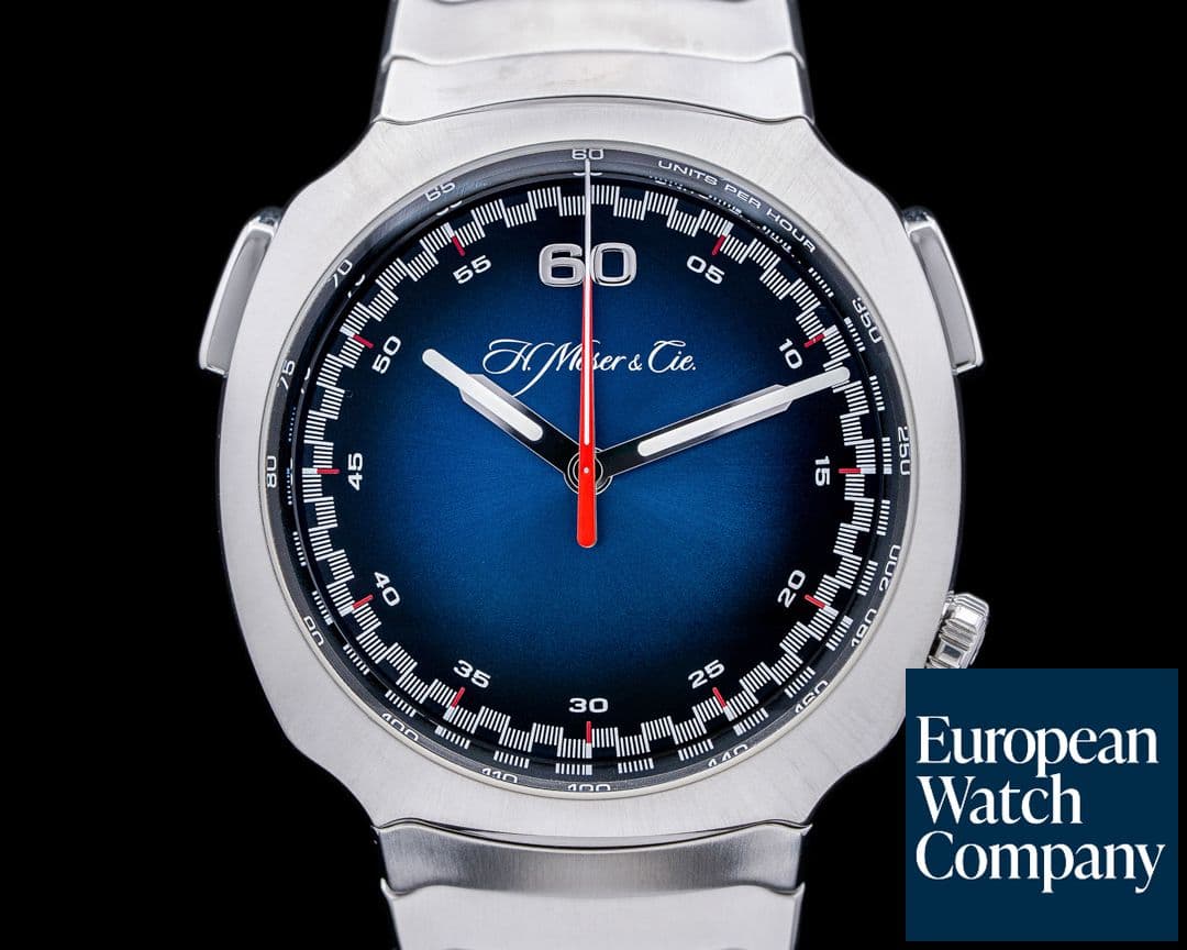 Image of H. Moser and Cie. Moser Streamliner Flyback Chronograph Blue Dial 