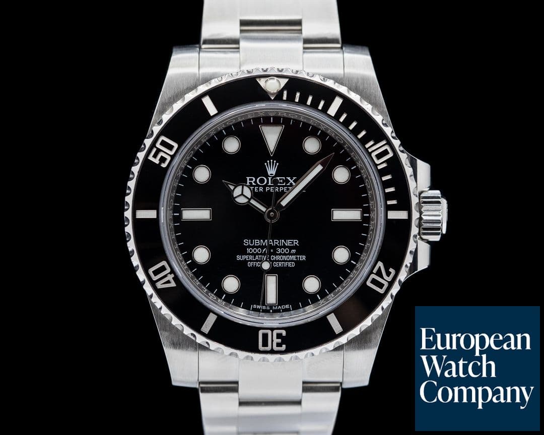 Image of Rolex Submariner 114060 No Date Ceramic Bezel SS 2010